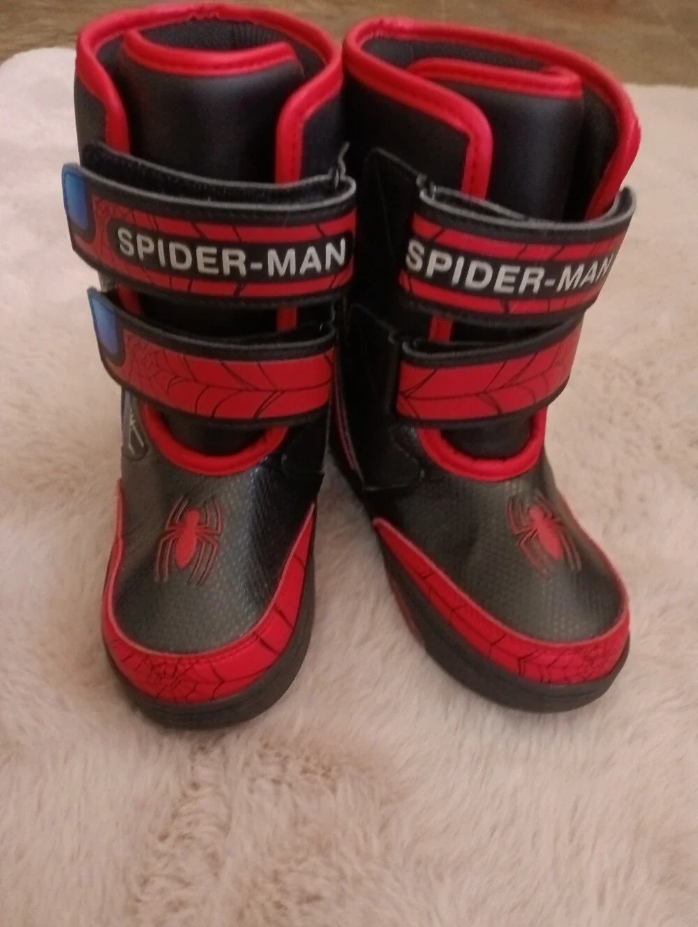Spiderman Velcro Light Up Boots